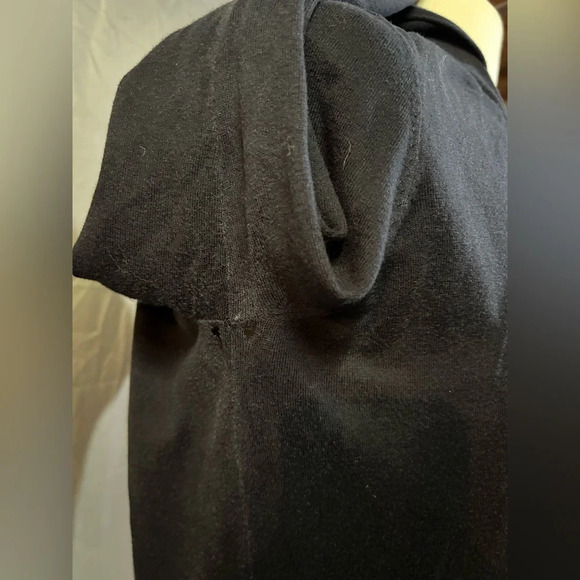 Armani Jeans Womens Cardigan Sweater Small Slim Button Hoodie Hood Blue - Picture 8 of 8